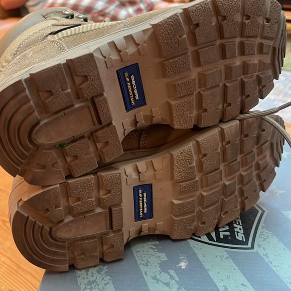 Skechers Men's Wascana Tactical Work Boots US 7 Tan Brown Composite Toe w/box - Picture 9 of 12